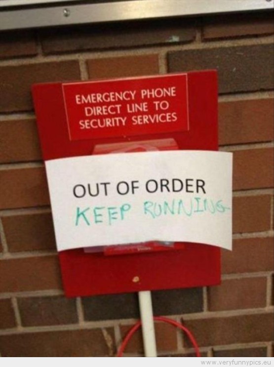 Out of order